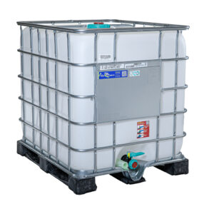 1000L New Schutz Food Grade IBC Tanks on plastic pallets 1000L New Schutz Food Grade IBC Tanks on plastic pallets