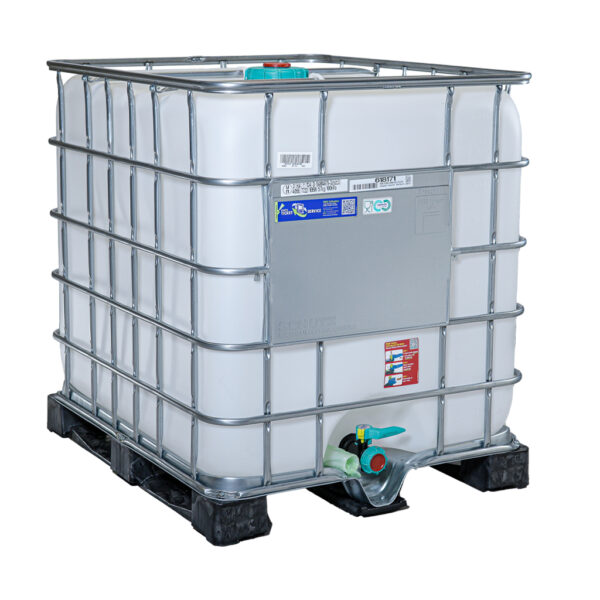 1000L New Schutz Food Grade IBC Tanks on plastic pallets 1000L New Schutz Food Grade IBC Tanks on plastic pallets
