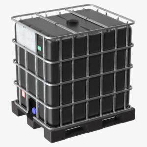 1000 Litre IBC Black UV Protected IBC Tanks new 1000L Black IBC tank on plastic pallet