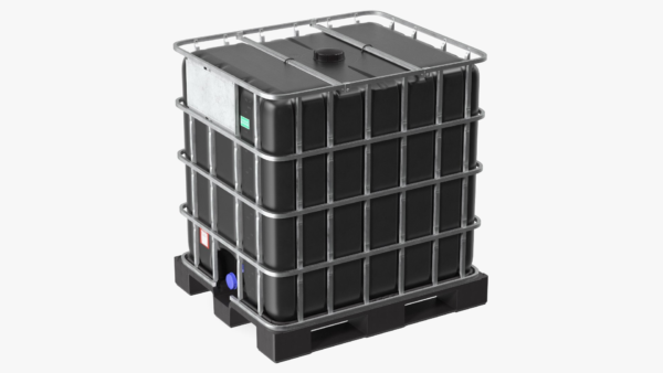 1000 Litre IBC Black UV Protected IBC Tanks new 1000L Black IBC tank on plastic pallet