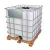 new 1000L IBC tanks on wooden pallets