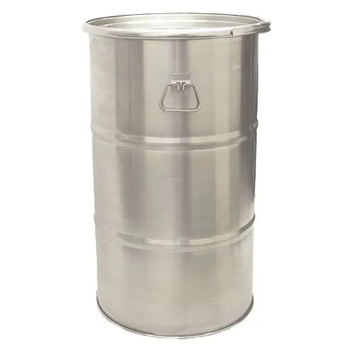 120 litre open top stainless steel drums3 120 litre open top stainless steel drums