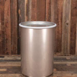 Used 120l open top stainless steel drums