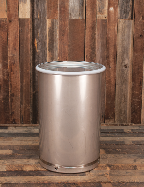 120 litre open top used stainless steel drums Used 120l open top stainless steel drums