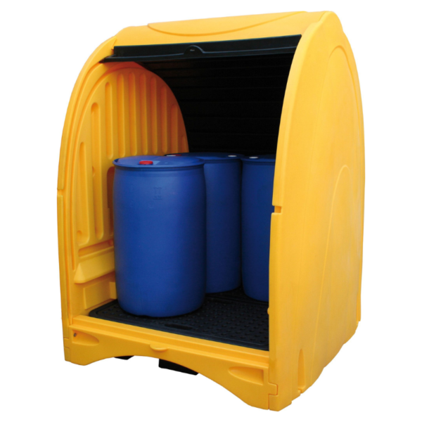 4 drums spill containment pallets with hardcover Hardcovered 4 Drums Spill Pallet