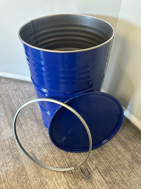 Used 210 Litre Open Top Steel Drums