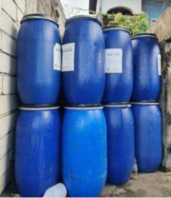 used 300 Litre Open Top Blue Plastic Drums