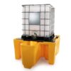 Single IBC Spill Pallet Bund with Integrated Dispensing Area Single IBC Spill Pallet Bund with Integrated Dispensing Area
