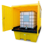 Single Lockable Hardcovered Spill Containment Pallets Hardcovered Single IBC Spill Pallet