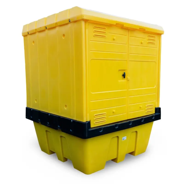 Single Lockable Hardcovered Spill Containment Pallets 2 Single Lockable Hardcovered Spill Containment Pallets