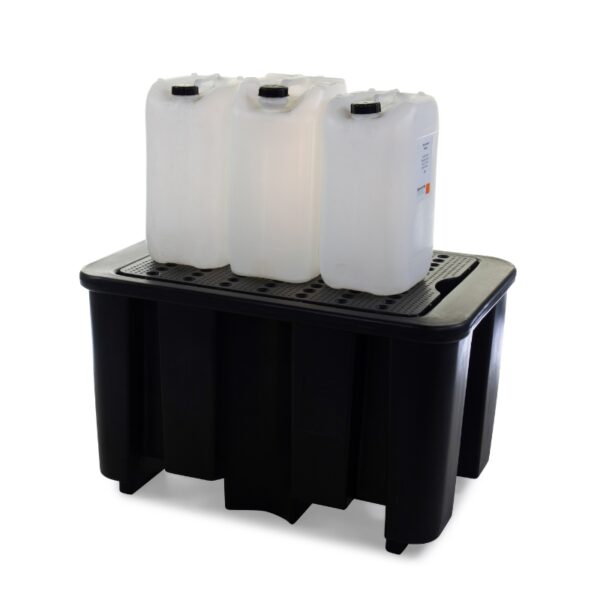 Single drum spill containment pallets 2 Single drum spill containment pallets