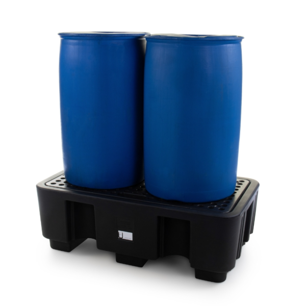 Spill containment pallets for 2 drums 2 Spill containment pallets for 2 drums