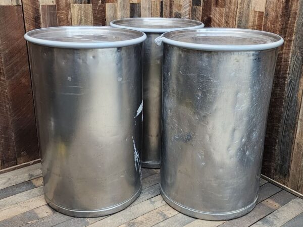 Used 100 Litre Stainless Steel Drums