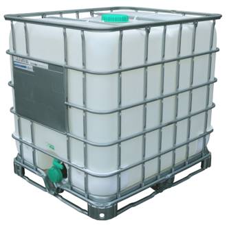 used food grade ibc tank on steel pallet