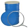 210 litre open top steel drums with lacquered interior New 210L Open Top Steel Drums coated