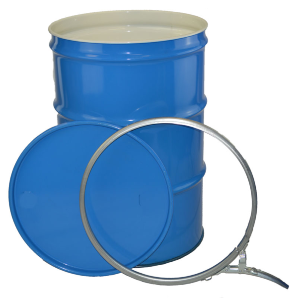 210 litre open top steel drums with lacquered interior New 210L Open Top Steel Drums coated