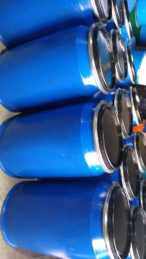 250 litre blue open top plastic drums