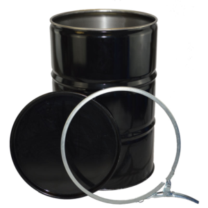 210 litres UN approved open top steel drums with plain interior New 210L Open Top Steel Drums