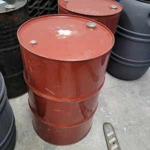 used 210 liter close top steel drums with uncoated interior used 210 Litre Tight Head Steel Drums