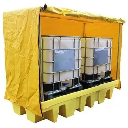 About Us 21 Spill containment pallets with soft cover