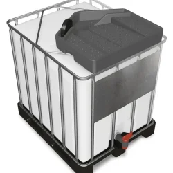 About Us 19 1000 Liter IBC tanks with funnel